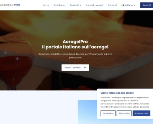 Anteprima del sito Aerogel Pro