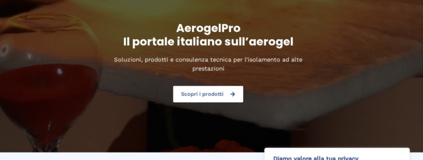 Anteprima del sito Aerogel Pro