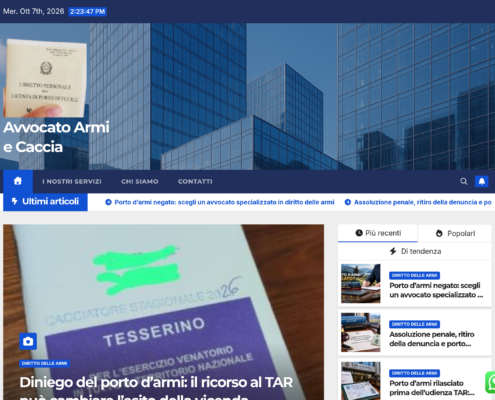 Anteprima del sito Avvocato Valentino Sassano