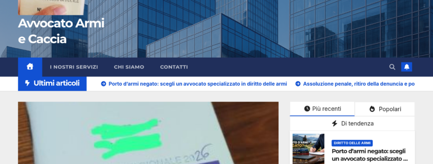 Anteprima del sito Avvocato Valentino Sassano