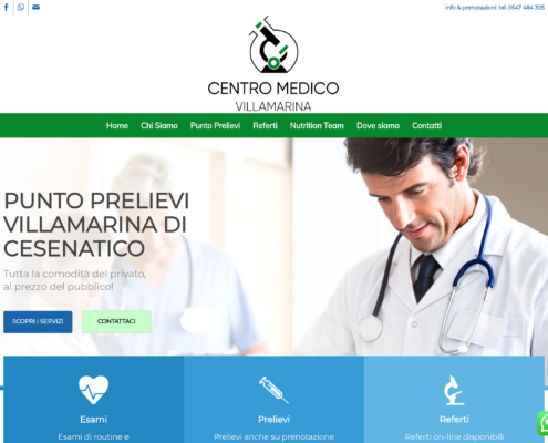 Anteprima del sito Centro medico Villamarina