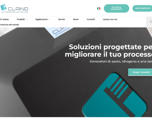 Anteprima del sito Claind