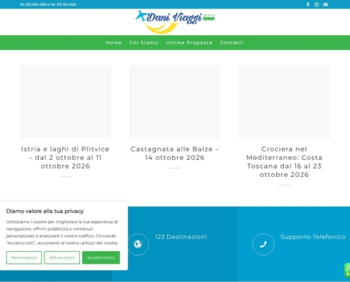 Anteprima del sito Dani Viaggi