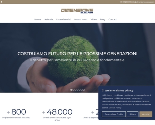 Anteprima del sito Dimensione Eco Casa