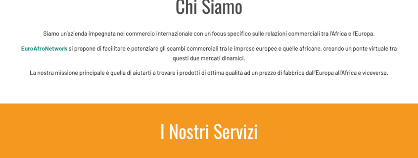 Anteprima del sito Euro Afro Network