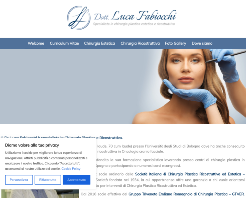 Anteprima del sito Dr. Luca Fabiocchi