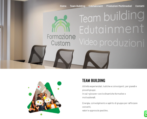 Anteprima del sito Formazione Custom