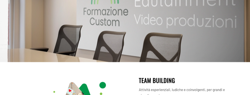 Anteprima del sito Formazione Custom