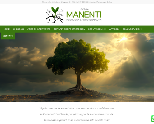 Anteprima del sito Dr.ssa Giorgia Manenti
