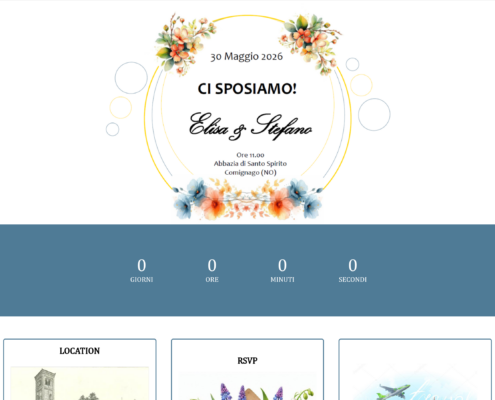 Anteprima del sito Il matrimonio di Elisa & Stefano