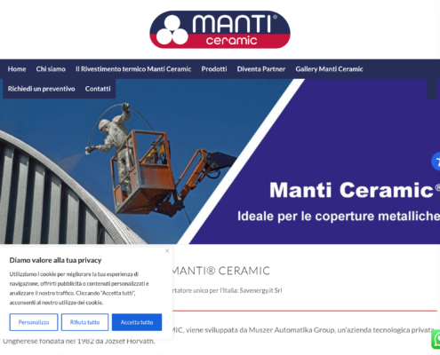 Anteprima del sito Manti Italia
