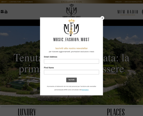 Anteprima del sito MFM