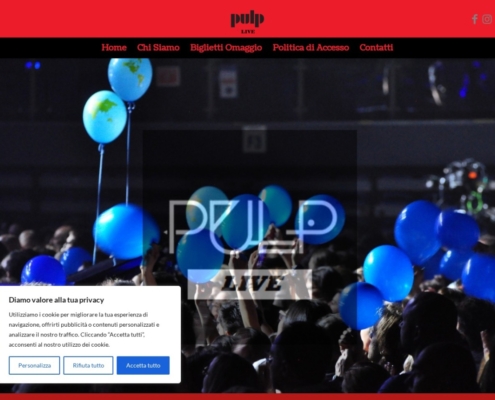 Anteprima del sito Pulp Live on Stage
