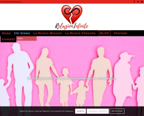 Anteprima del sito Relazioni Infinite
