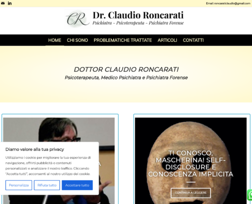 Anteprima del sito Dr. Claudio Roncarati