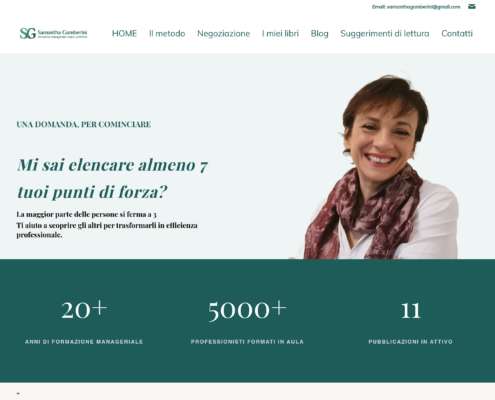 Anteprima del sito Dr.ssa Samantha Gamberini