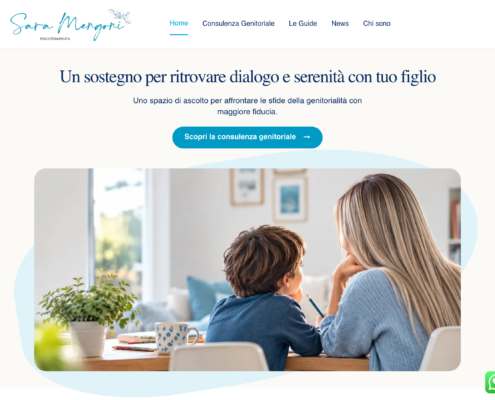 Anteprima del sito Dr.ssa Sara Mengoni