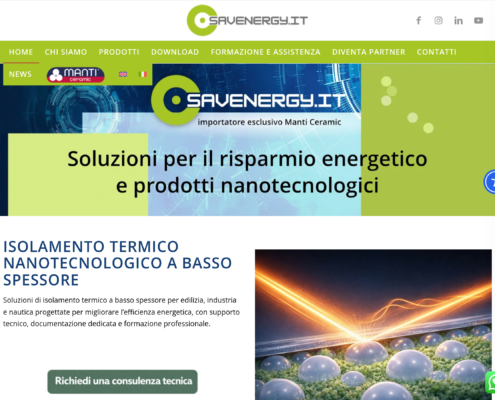 Anteprima del sito Savenergy