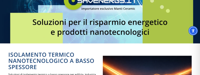 Anteprima del sito Savenergy