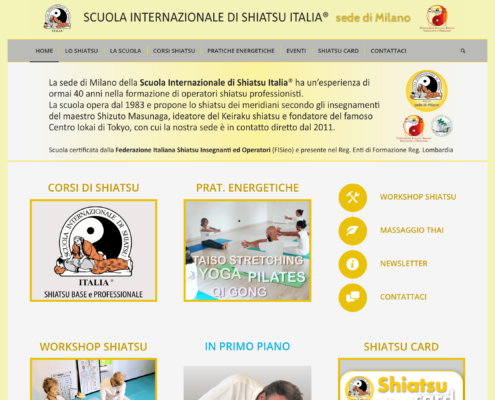 Anteprima del sito Shiatsu Milano