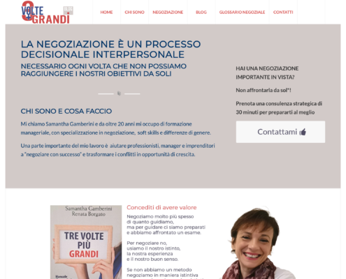 Anteprima del sito Dr.ssa Samantha Gamberini
